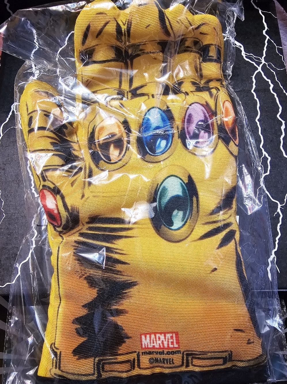Marvel Yellow Quilted Infinity Gauntlet Loot Crate Collectible